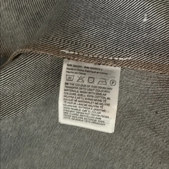 NWT! H&M EuropeDark Blue Denim Cape Jacket — Large - Picture 3 of 7